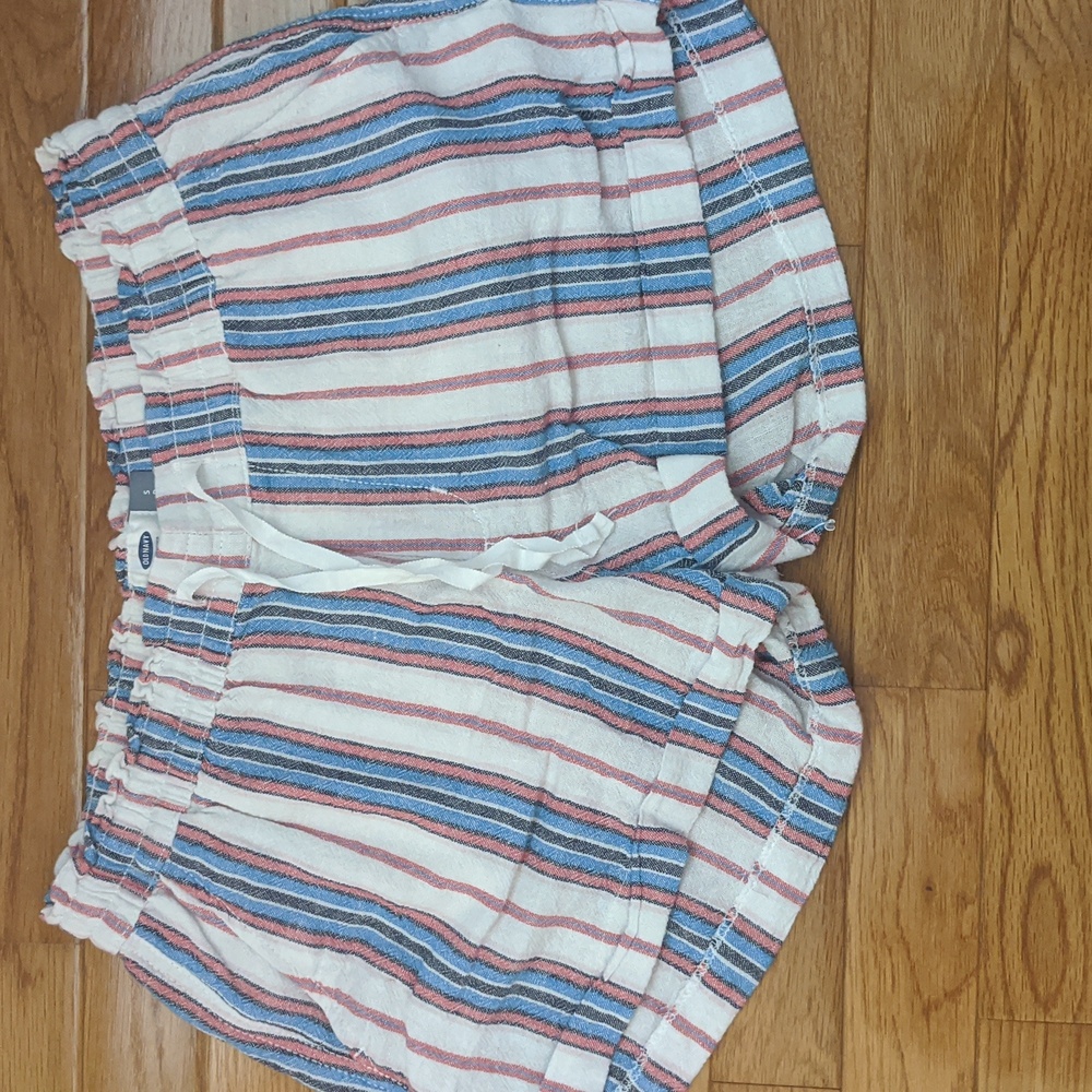 Striped Linen Shorts